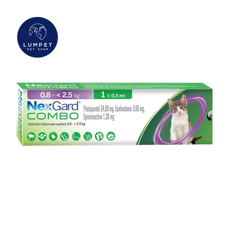Nexgard Combo Cat hasta 2,5 kg 0,3 ml
